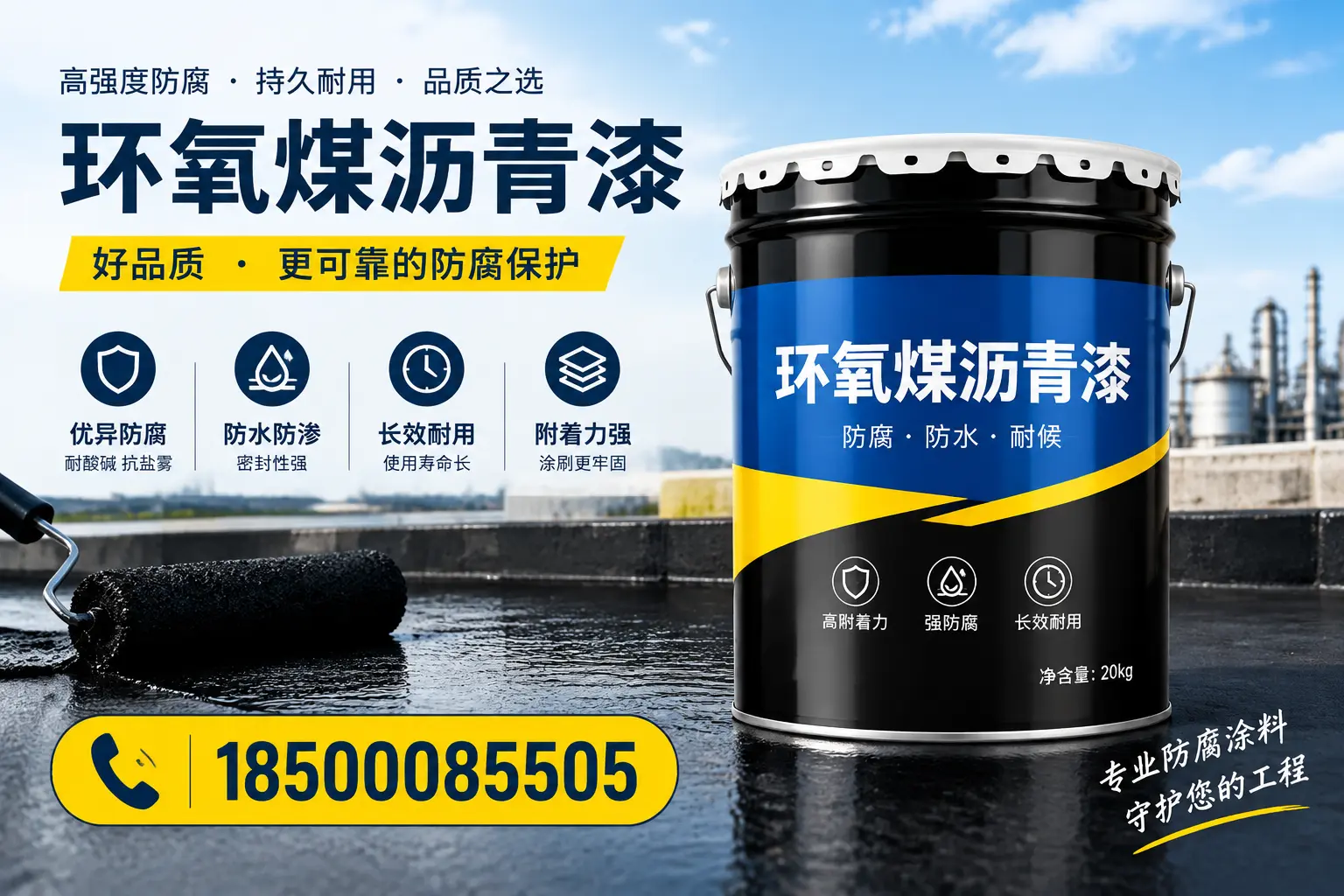选择环氧煤沥青漆的五大理由,泰安客户必知